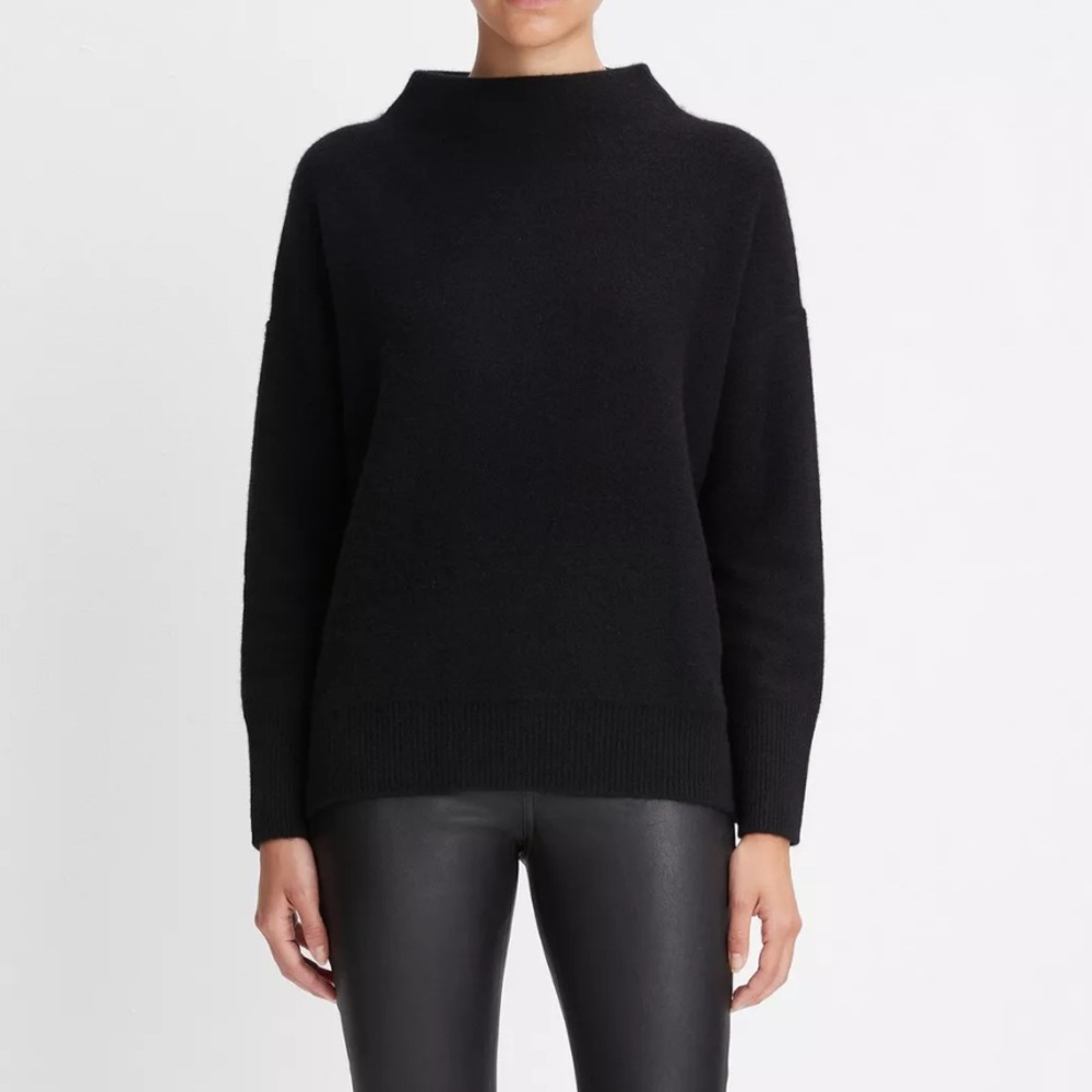 Vince Plush Cashmere Funnel Neck Sweater